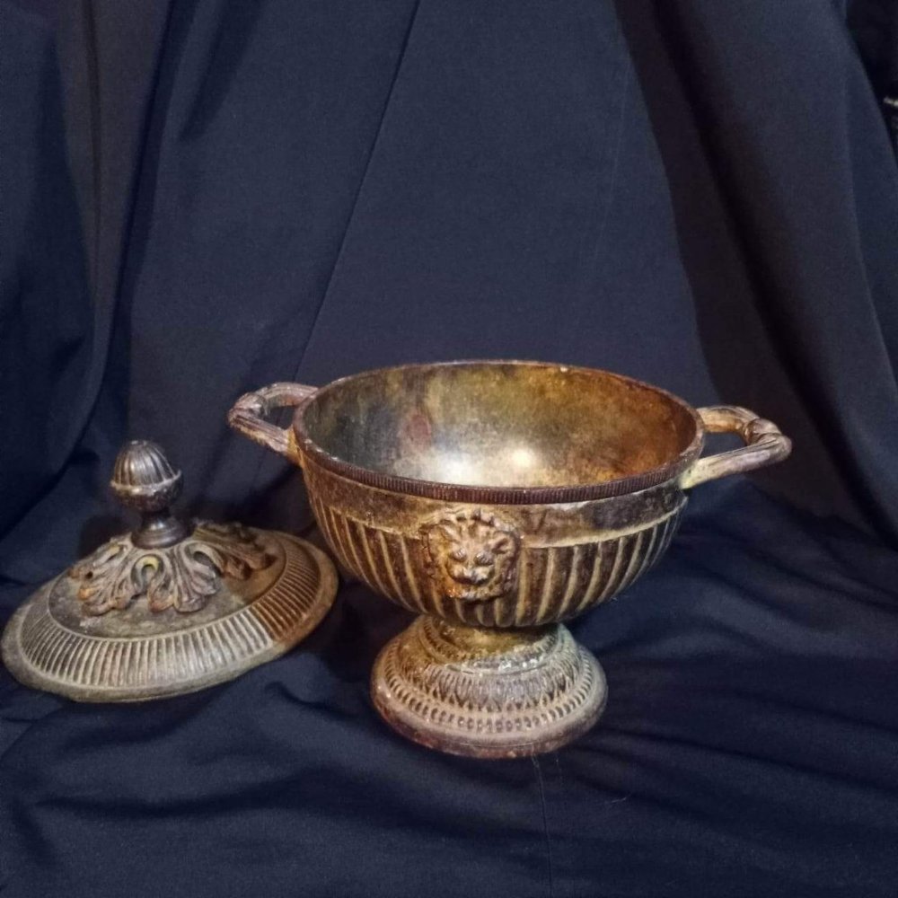 Brass vintage urn